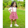 Hoopla Suspender Skirt, Red - Skirts - 7