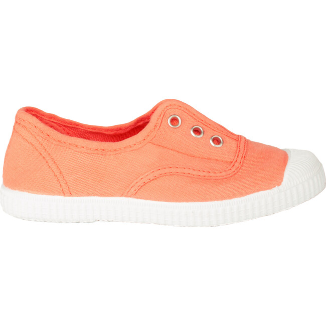 Plum Canvas Shoe, Peach - Sneakers - 1
