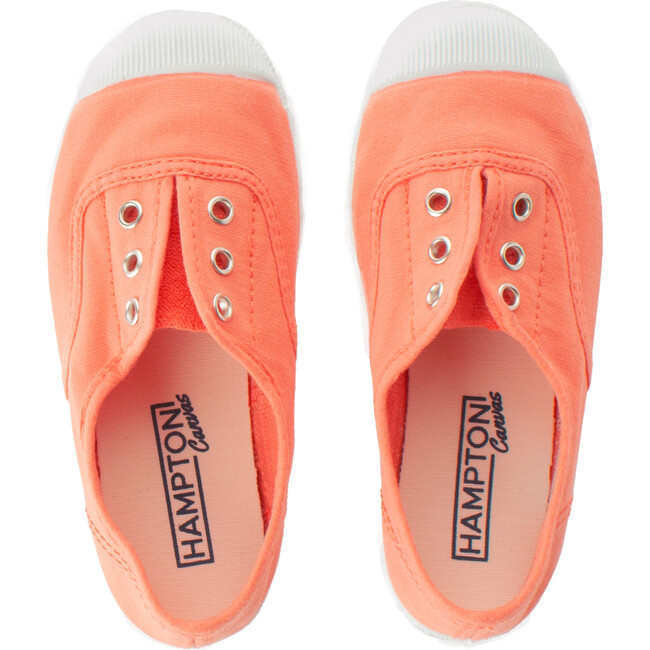 Plum Canvas Shoe, Peach - Sneakers - 2