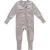 Jersey Playsuit, Grey - Rompers - 1 - thumbnail