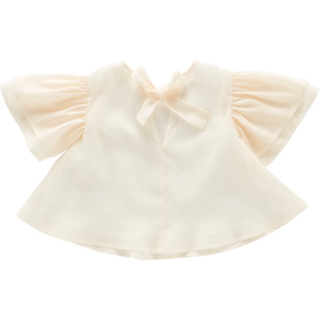 Organza Layered Flared Top, Cream - Shirts - 2