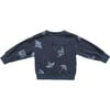 Terry Sweatshirt, Navy - Shirts - 2