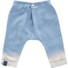 Denim Baby Joggers with Front Pleat, Blue - Pants - 1 - thumbnail