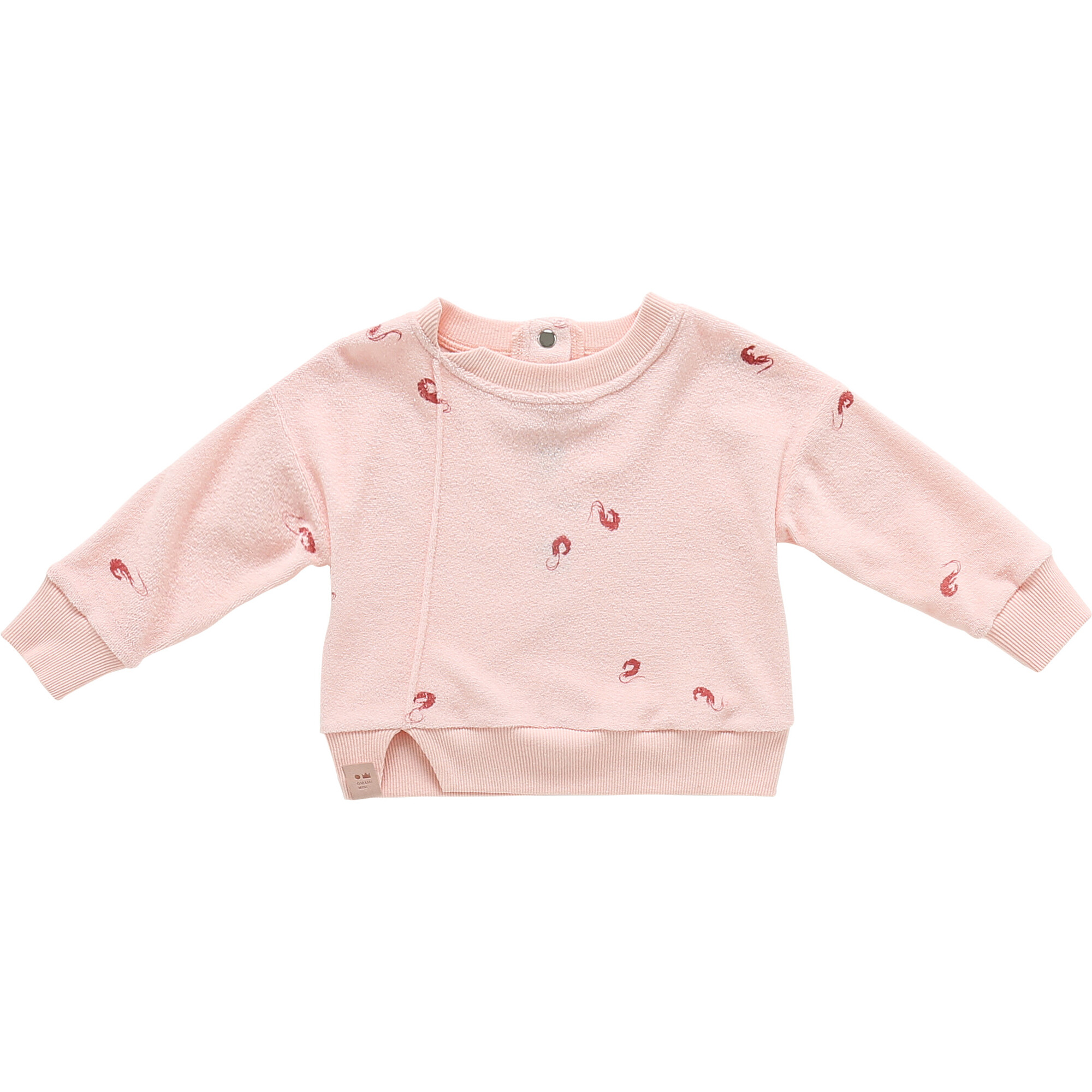 Baby Terry Sweatshirt, Pink - Sweatshirts - 1