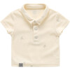 Baby Polo Shirt, Cream - Shirts - 1 - thumbnail