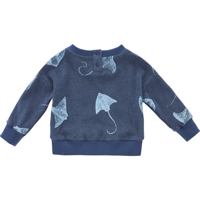 Baby Terry Sweatshirt, Navy - Sweatshirts - 2