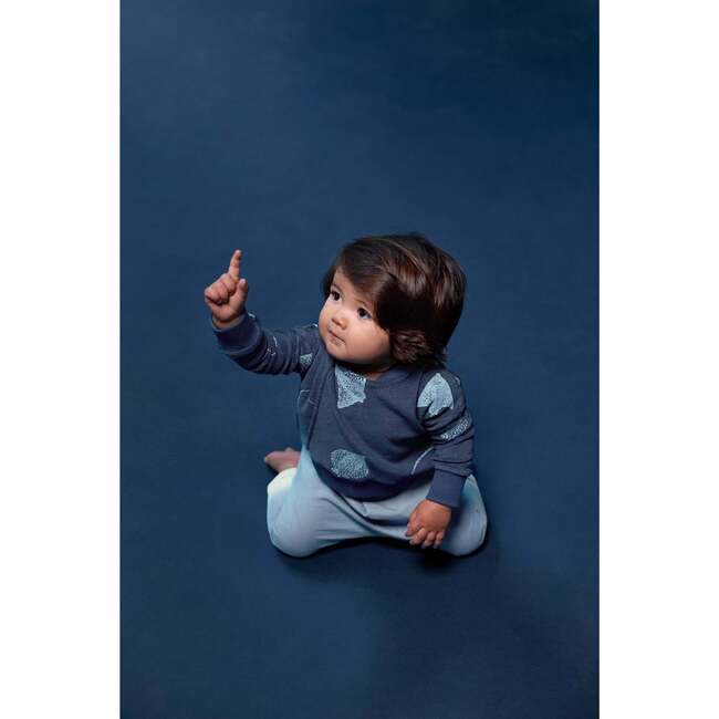 Baby Terry Sweatshirt, Navy - Sweatshirts - 4