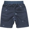 Terry Shorts with Print, Navy - Shorts - 2