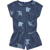 Terry Romper, Navy - Rompers - 1 - thumbnail