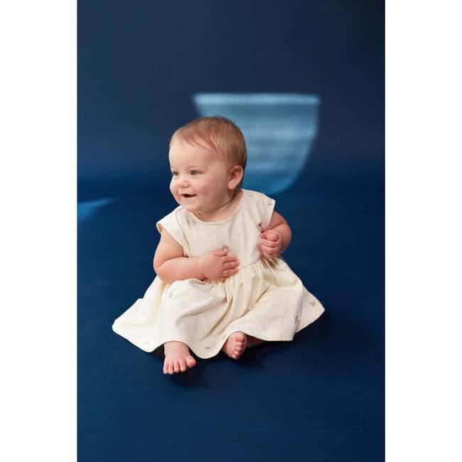 Baby Fit & Flare Dress, Cream - Dresses - 4