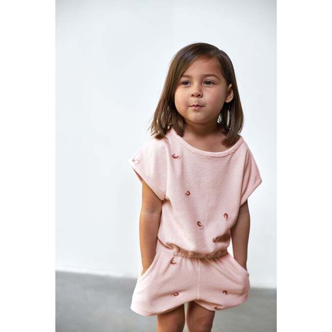 Terry Romper, Pink - Rompers - 3