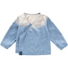 Denim Kimono Cardigan, Blue - Shirts - 1 - thumbnail