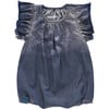 Denim Bubble Romper, Navy - Rompers - 1 - thumbnail