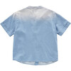 Denim Button Up Shirt, Blue - Shirts - 2