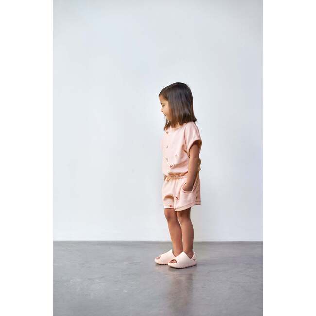 Terry Romper, Pink - Rompers - 4