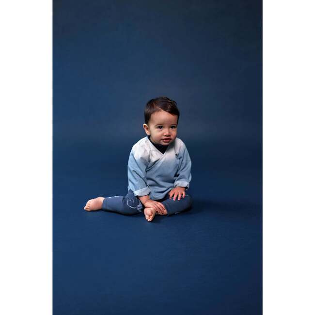 Denim Kimono Cardigan, Blue - Shirts - 3