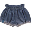 Baby Denim Bloomers, Navy - Shorts - 1 - thumbnail