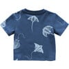 Baby Boxy T-Shirt, Navy - Shirts - 2