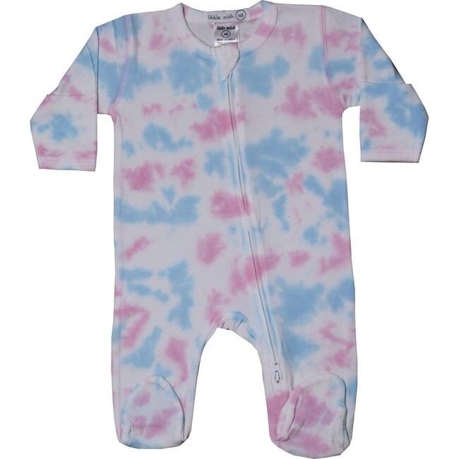 Cotton Candy Footie, pink and Blue