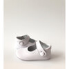 Leather Baby Mary Jane Crib Shoes, White - Dress Shoes - 2