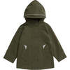 Waterproof Raincoat, Olive - Raincoats - 1 - thumbnail