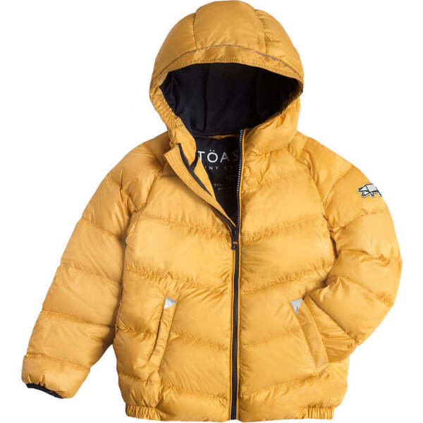 Pack-A-Way Puffer Jacket, Ochre - Töastie Kids Outerwear | Maisonette