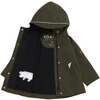 Waterproof Raincoat, Olive - Raincoats - 3