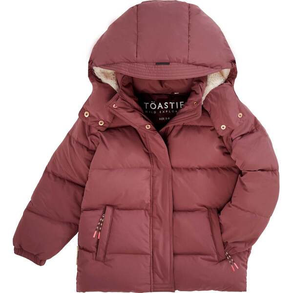 Wild Lunar Puffer, Berry - Töastie Kids Outerwear | Maisonette