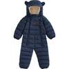 Quilted Onesie, Ink Navy - Bunting - 1 - thumbnail