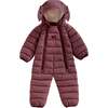 Quilted Onesie, Berry - Bunting - 1 - thumbnail