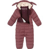 Quilted Onesie, Berry - Bunting - 3 - thumbnail