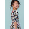 Girls Floral Printed Tiered Dress - Dresses - 5