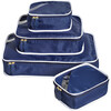 Monogrammable Packing Cube Quad, Scuba Navy - Bags - 1 - thumbnail