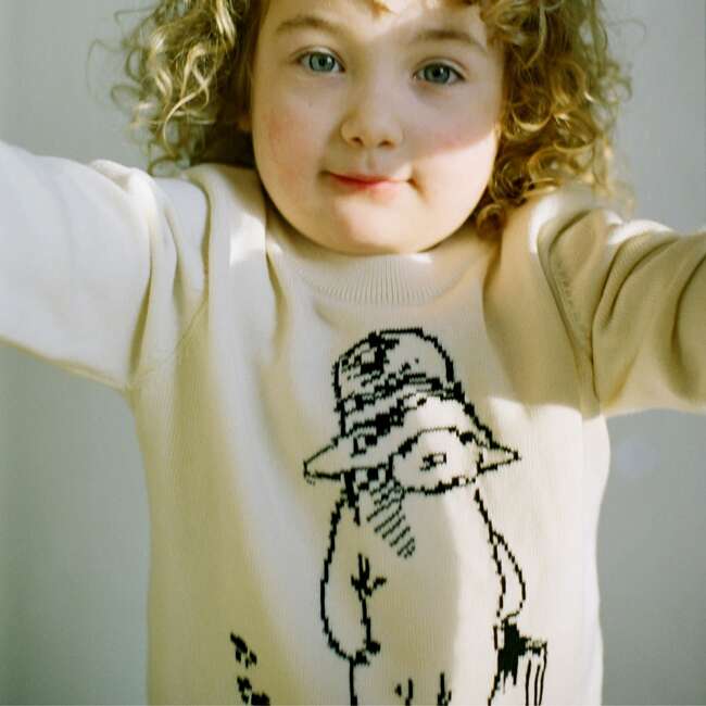 Paddington Coming and Going Sweater, Ivory - Sweaters - 3