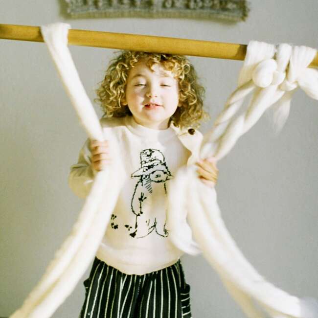 Paddington Coming and Going Sweater, Ivory - Sweaters - 4