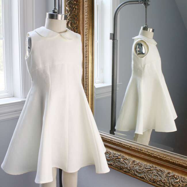 Linen Corinne Dress, Ivory - Dresses - 4