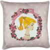 Barbie Cameo Throw Pillow, Pink - Decorative Pillows - 1 - thumbnail