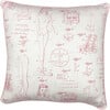 Barbie Blueprint Throw Pillow, Ballet Slipper - Decorative Pillows - 1 - thumbnail