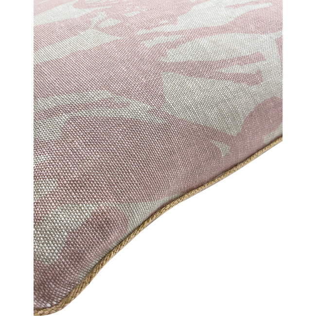 Barbie Fashionista Silhouettes Linen Throw Pillow, Pink - Decorative Pillows - 2