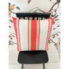 Yorkshire Stripe Throw Pillow, Red - Decorative Pillows - 2