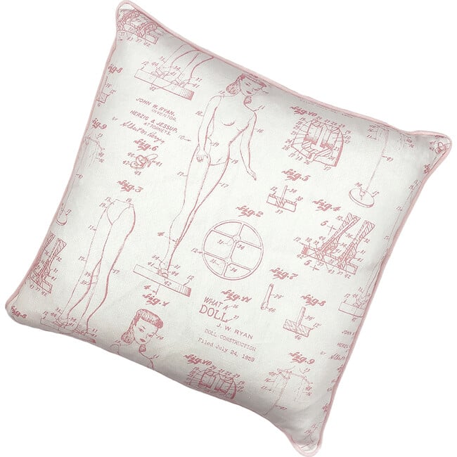 Barbie Blueprint Throw Pillow, Ballet Slipper - Decorative Pillows - 3