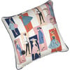 Barbie Mod Shapes Throw Pillow, Navy - Decorative Pillows - 3