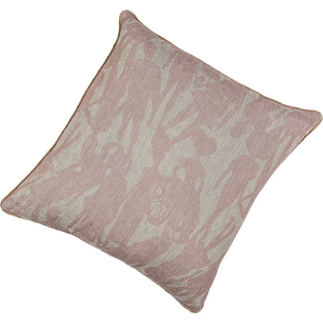 Barbie Fashionista Silhouettes Linen Throw Pillow, Pink - Decorative Pillows - 3