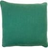 Solid Linen Throw Pillow, Green - Decorative Pillows - 1 - thumbnail