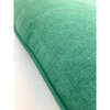 Solid Linen Throw Pillow, Green - Decorative Pillows - 3