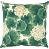 Geranium Throw Pillow, Green - Decorative Pillows - 1 - thumbnail