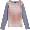 Sloane Mixed Stripe LS Shirt, Dusty Pink Multi - Shirts - 1 - thumbnail