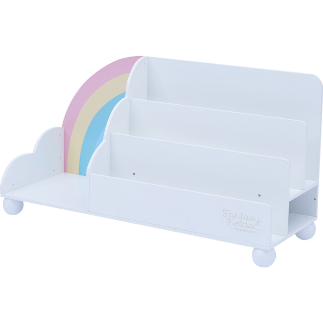 Rainbow Wooden Display Bookcase, White - Bookcases - 1 - zoom