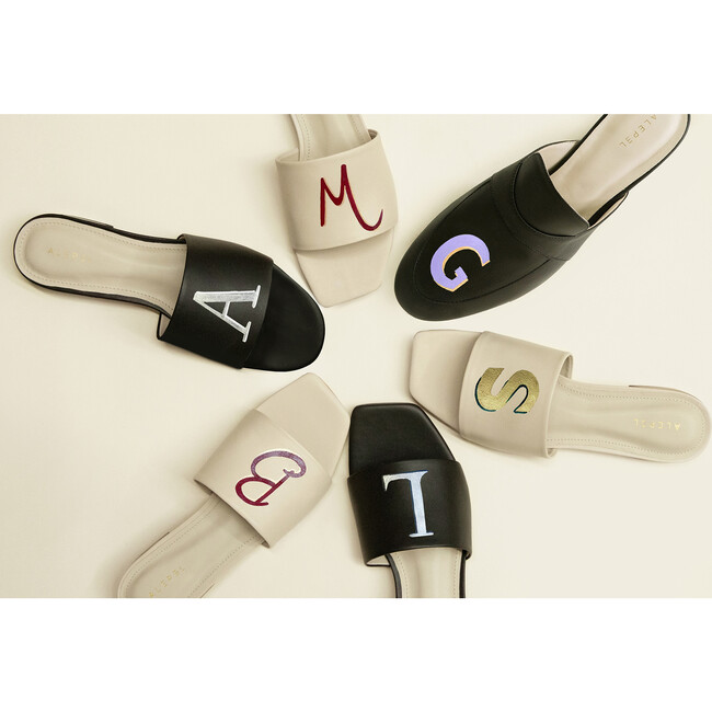Women's Monogram Black Mule - Flats - 3