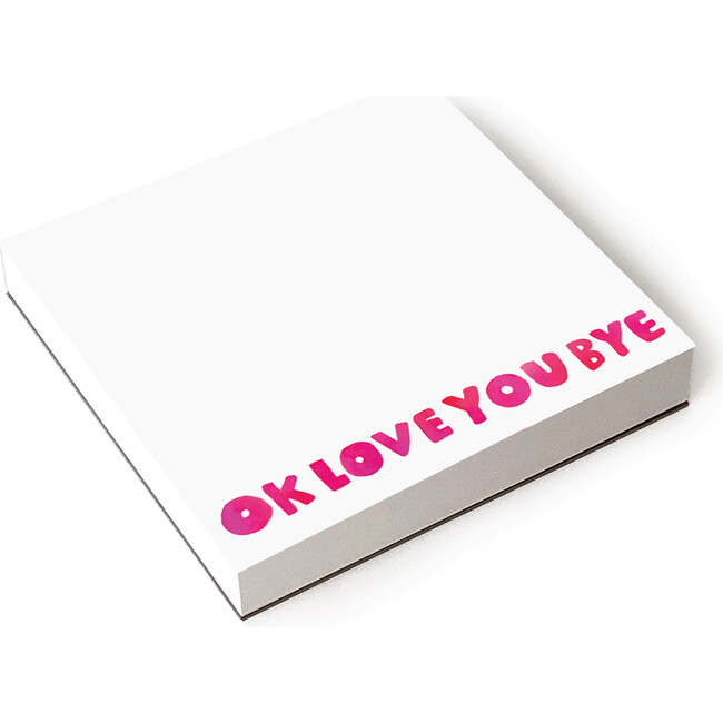 OKLoveYouBye Notepad, Pink
